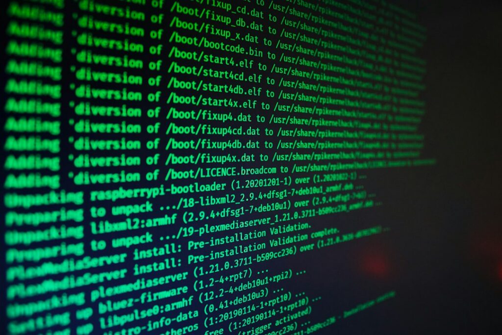 Green command-line output scrolling on a dark screen during a software install, as when you learn how to use Wayback Machine Downloader